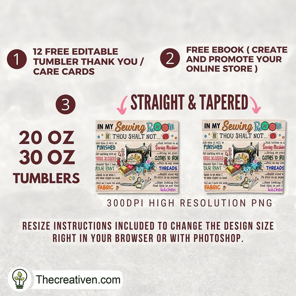 In My Sewing Room Full Tumbler Wrap Tumbler Wrap – Digital Download 2 In My Sewing Room Full Tumbler Wrap Tumbler Wrap – Digital Download - Image 2