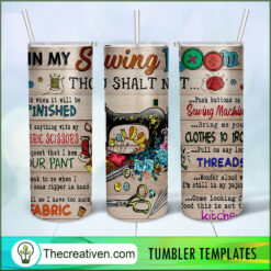 In My Sewing Room Full Tumbler Wrap Tumbler Wrap – Digital Download