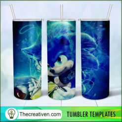 Sonic The Hedgehog Full Tumbler Wrap Tumbler Wrap – Digital Download