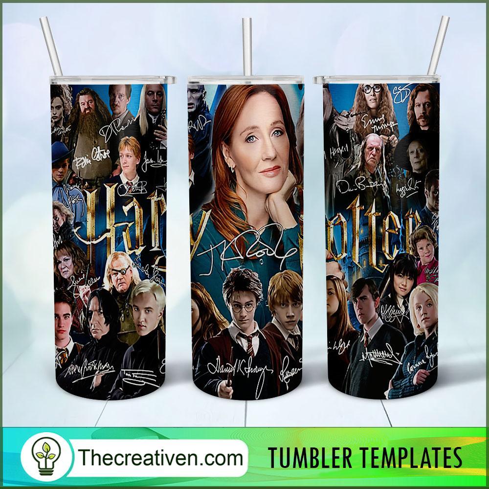 Harry Potter Signature Cast Fu Tumbler Wrap Download 1 Harry Potter Signature Cast Fu Tumbler Wrap Download