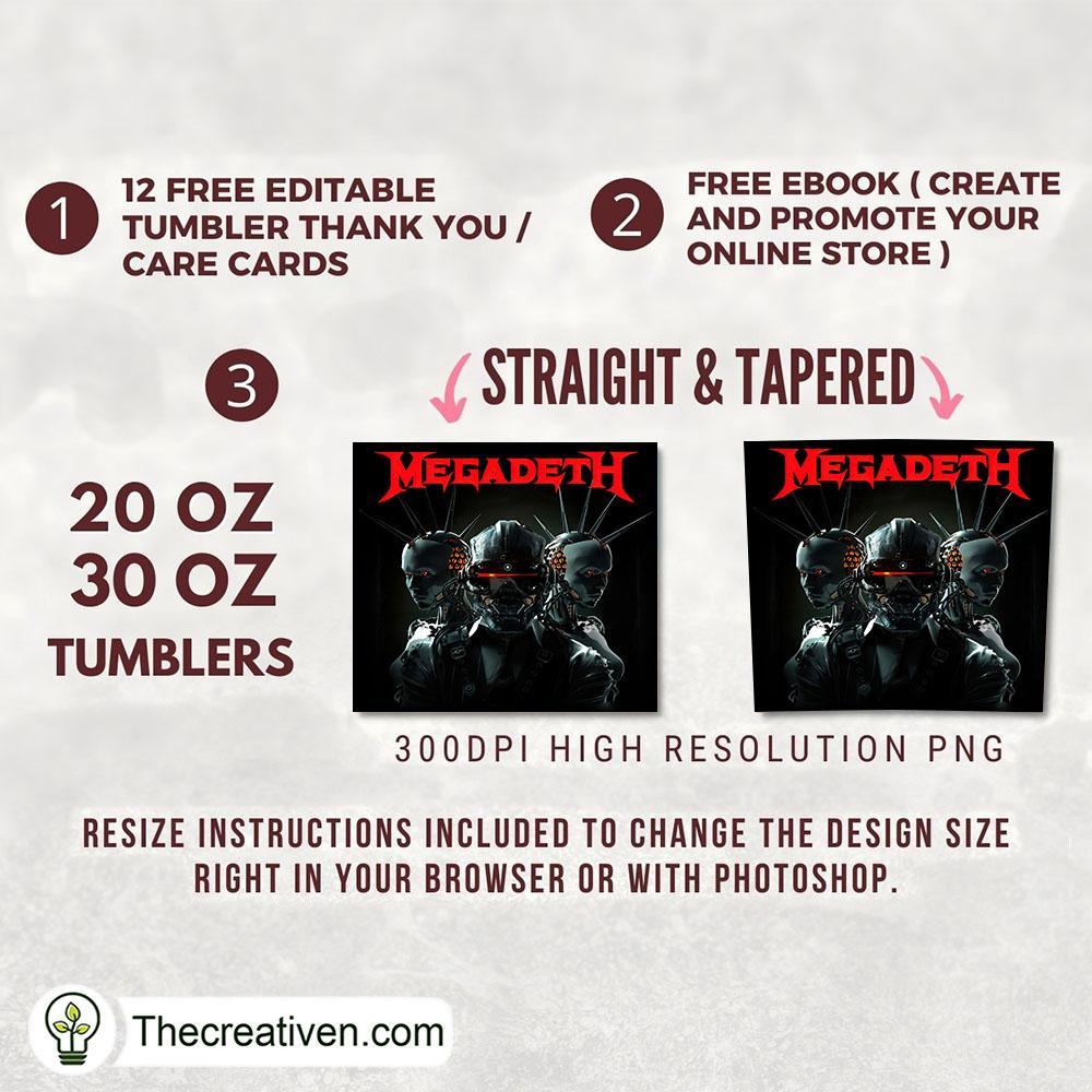 Megadeth Robot Full Tumbler Wrap Tumbler Wrap – Digita Design 51390 2 Megadeth Robot Full Tumbler Wrap Tumbler Wrap – Digita Design 51390 - Image 2