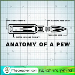 Anatomy Of a Pew SVG Cut File for Cricut & Silhouette Design 51371