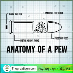 Anatomy Of a Pew SVG Cut File for Cricut & Silhouette Design 51372