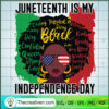 Juneteenth Is My Independence Day SVG, Black Women SVG, Afro Women SVG