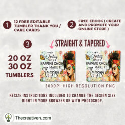 Alternative view of Today Only Happens Once Make I Tumbler Wrap Download
