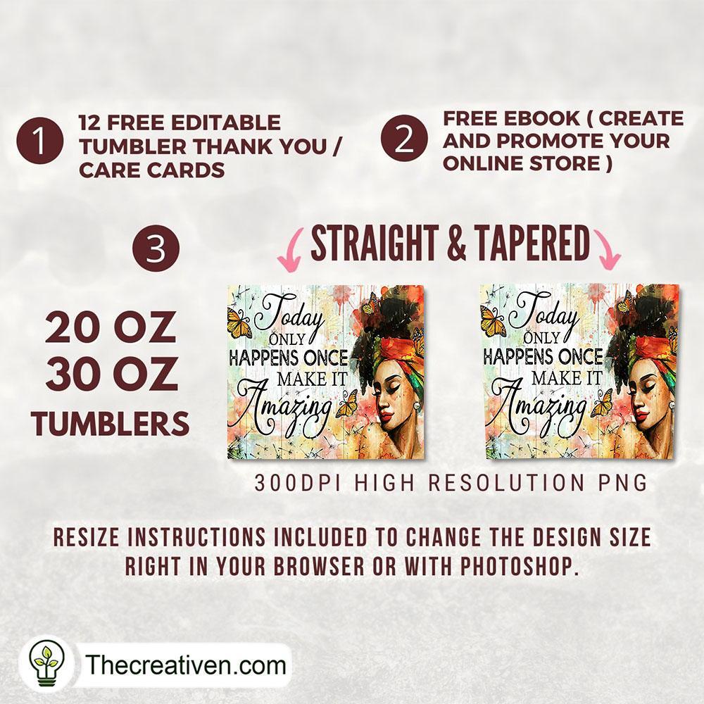 Today Only Happens Once Make I Tumbler Wrap Download 2 Today Only Happens Once Make I Tumbler Wrap Download - Image 2