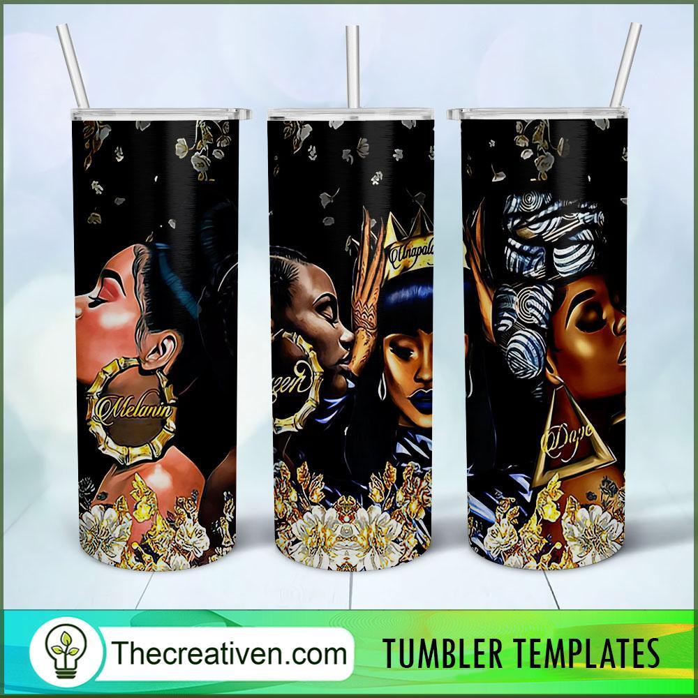 Melanin Queen Full Tumbler Wrap Tumbler Wrap – Digital Download 1 Melanin Queen Full Tumbler Wrap Tumbler Wrap – Digital Download