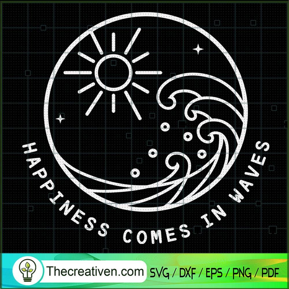 Happimess Comes In Waves SVG, Summer Vibe SVG, Summer Time SVG 1 Happimess Comes In Waves SVG, Summer Vibe SVG, Summer Time SVG