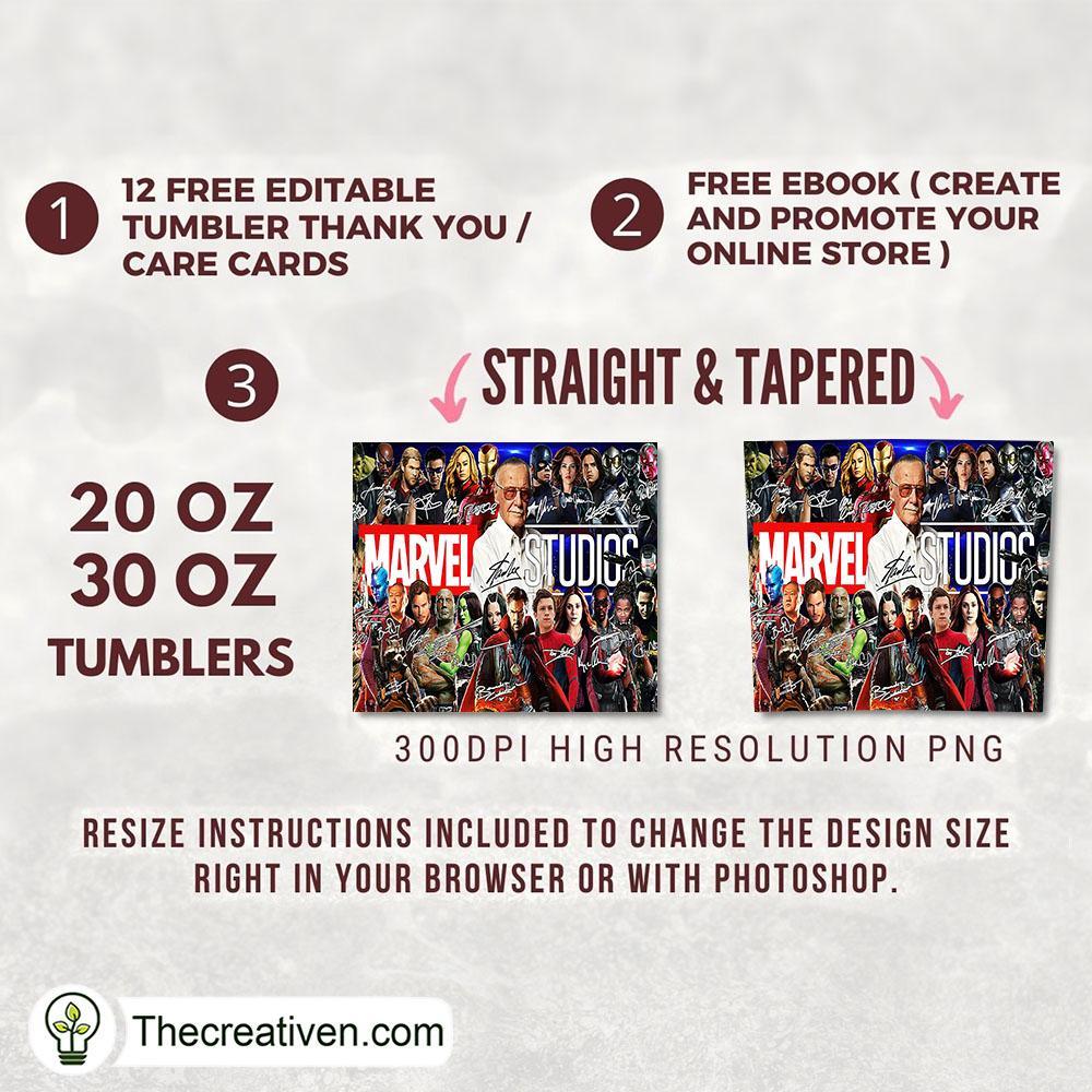 Marvel Studio Signature Full T Tumbler Wrap Download 2 Marvel Studio Signature Full T Tumbler Wrap Download - Image 2