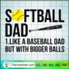 Softball Dad SVG Cut File for Cricut & Silhouette 2 69 copy 1