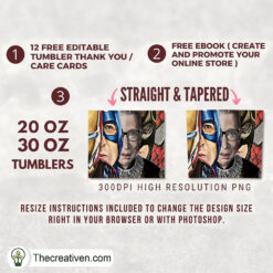 Alternative view of Iron Man Tumbler Wrap – Digital Download