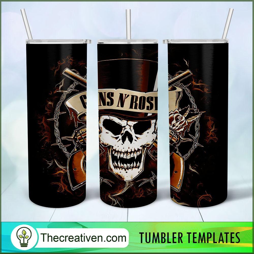 Guns N' Roses Skull Full Tumbler Wrap Tumbler Wrap – Digital Download 1 Guns N' Roses Skull Full Tumbler Wrap Tumbler Wrap – Digital Download