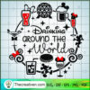 Drinking Around The World SVG, Disney Mickey SVG, Mickey Drinking SVG