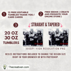 Alternative view of As I Lay Dying Band Full Tumbler Wrap Tumbler Wrap – Digital Download