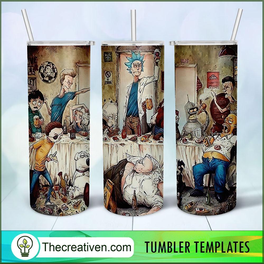 Rick and Friends Full Tumbler Wrap Tumbler Wrap – Digital Download 1 Rick and Friends Full Tumbler Wrap Tumbler Wrap – Digital Download