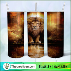 The Lion Full Tumbler Wrap Tumbler Wrap – Digital Download