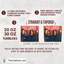 Alternative view of The Killers Full Tumbler Wrap Tumbler Wrap – Digital Download