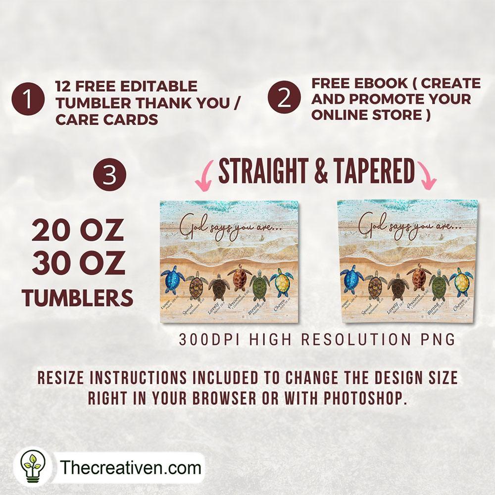 God Says You Are... Full Tumbler Wrap Tumbler Wrap – Digital Download 2 God Says You Are... Full Tumbler Wrap Tumbler Wrap – Digital Download - Image 2