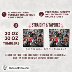 Alternative view of Stephen King Full Tumbler Wrap Tumbler Wrap – Digital Download