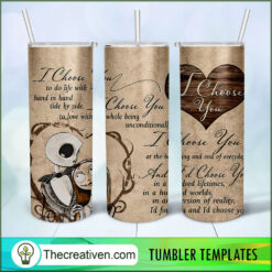 The Nightmare Before Christmas Tumbler Wrap Download Design 50950