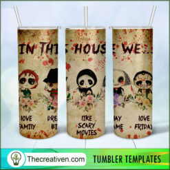 Scary Movies Characters Full T Tumbler Wrap Download