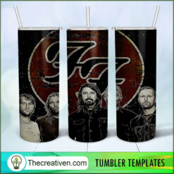 Foo fighters Band Full Tumbler Wrap Tumbler Wrap – Digital Download