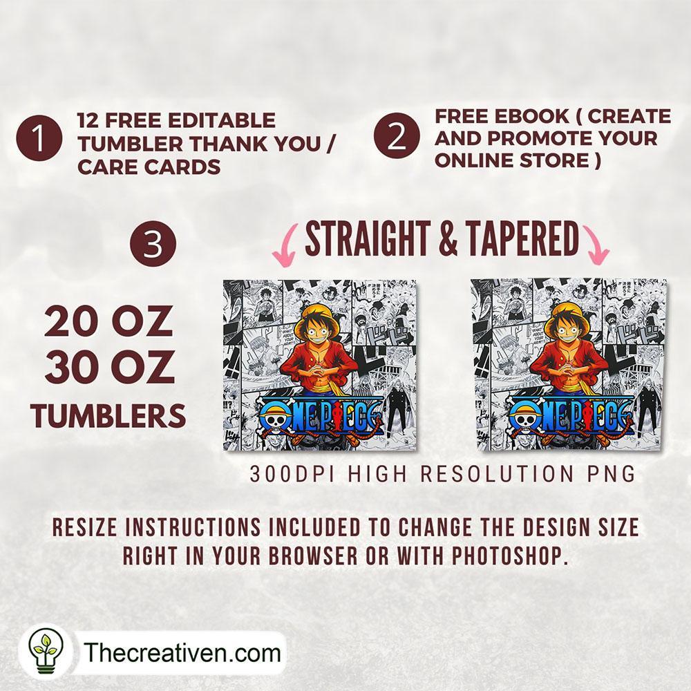 Monkey D Luffy One Piece Full Tumbler Wrap Download 2 Monkey D Luffy One Piece Full Tumbler Wrap Download - Image 2