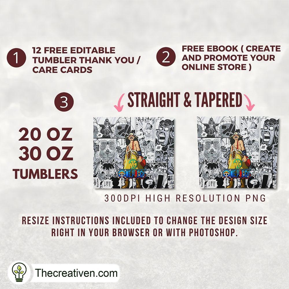 Usopp One Piece Full Tumbler Wrap Tumbler Wrap – Digital Download 2 Usopp One Piece Full Tumbler Wrap Tumbler Wrap – Digital Download - Image 2