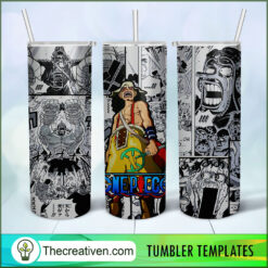 Usopp One Piece Full Tumbler Wrap Tumbler Wrap – Digital Download