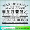Man Of Faith SVG, Put On The Full Armor Of God SVG, Flesh & Blood SVG 3 88 copy