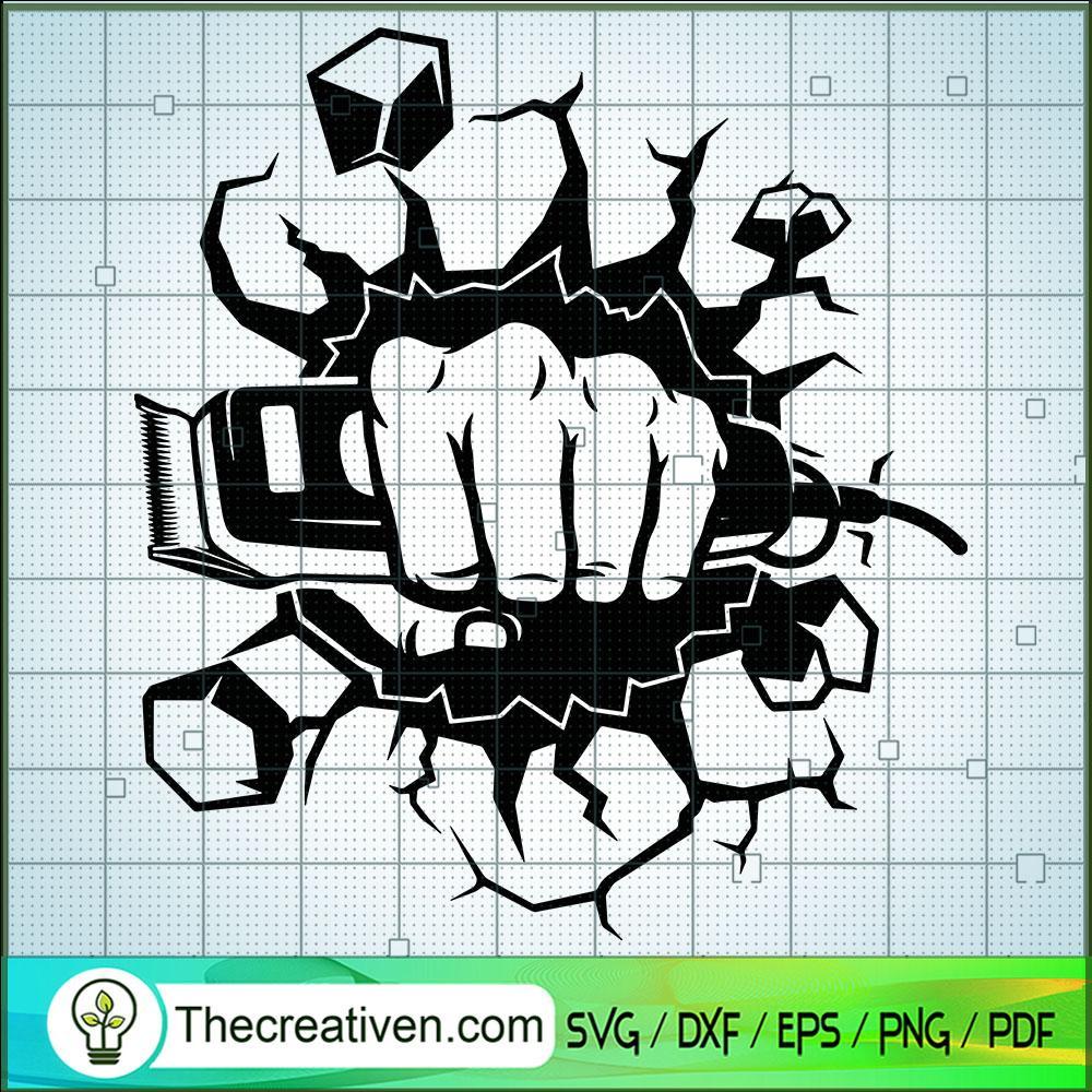 Hand Punch Through Wall SVG, Hair Dresser SVG, Trimmer SVG 1 Hand Punch Through Wall SVG, Hair Dresser SVG, Trimmer SVG