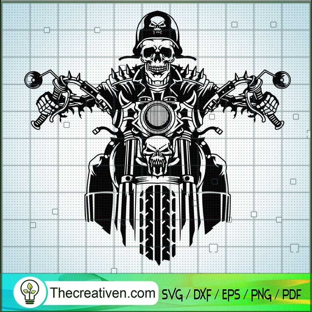 Ghost Rider SVG, Skeleton Riding SVG, Horror Motorcyle SVG 1 Ghost Rider SVG, Skeleton Riding SVG, Horror Motorcyle SVG