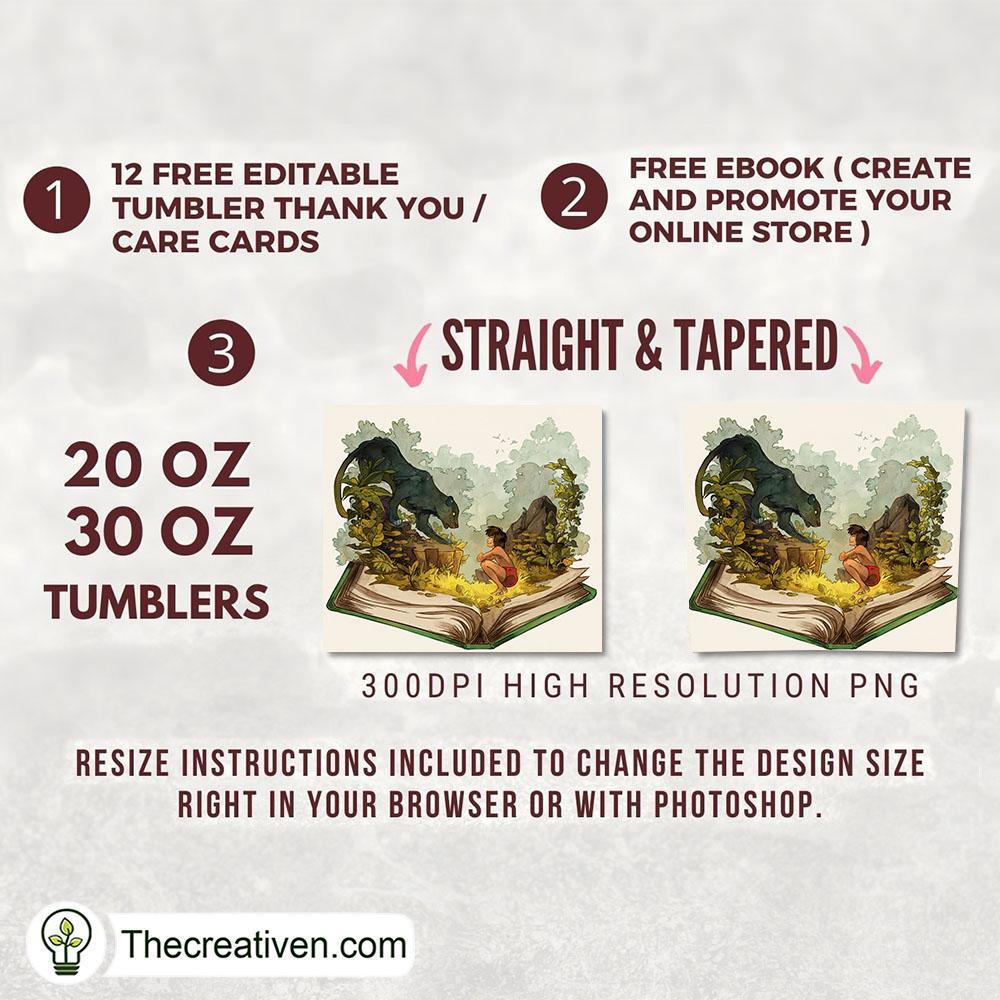Tarzan Full Tumbler Wrap Tumbler Wrap – Digital Download 2 Tarzan Full Tumbler Wrap Tumbler Wrap – Digital Download - Image 2