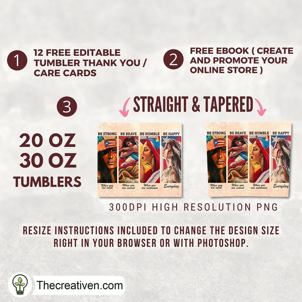 Be Strong Tumbler Wrap – Digital Download 2 Be Strong Tumbler Wrap – Digital Download - Image 2