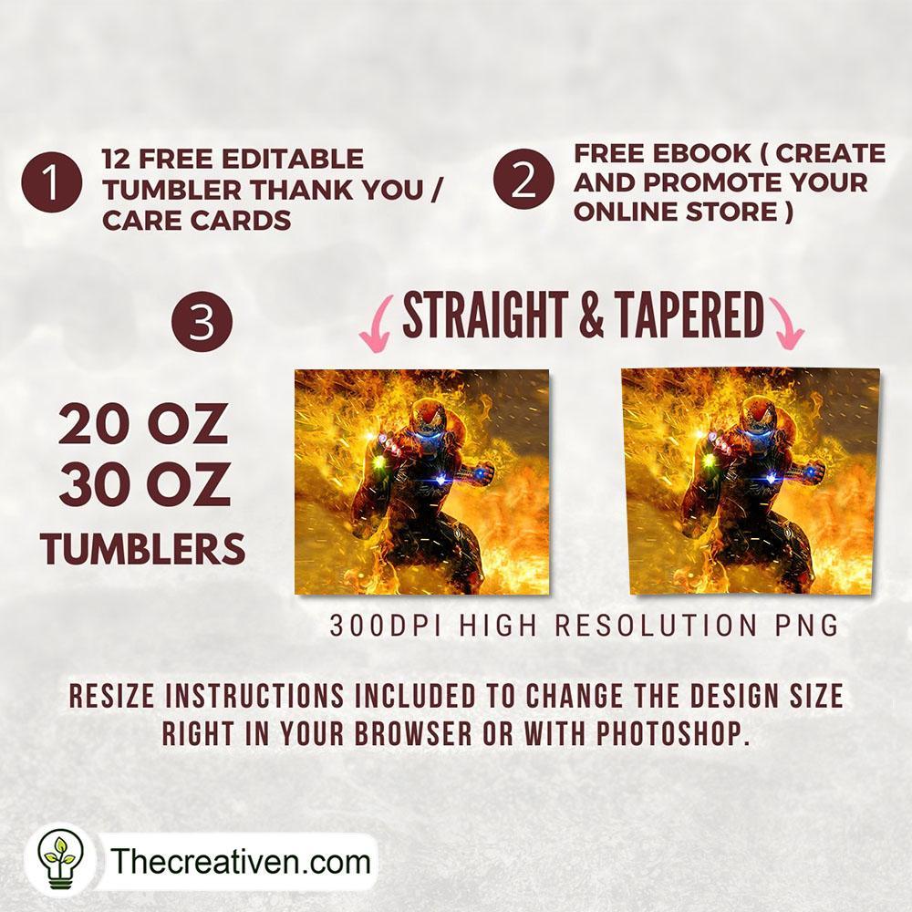 Iron Man and the infinity ston Tumbler Wrap Download 2 Iron Man and the infinity ston Tumbler Wrap Download - Image 2