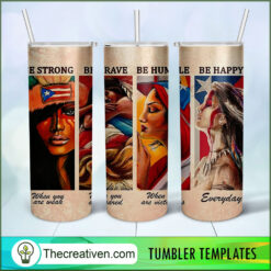 Be Strong Tumbler Wrap – Digital Download