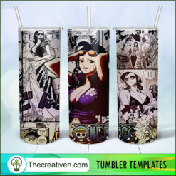 One Piece Nico Robin Full Tumbler Wrap Tumbler Wrap – Digital Download