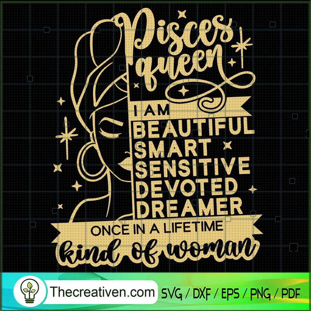 Pisces Queen SVG Cut File for Cricut & Silhouette Design 50389 1 Pisces Queen SVG Cut File for Cricut & Silhouette Design 50389