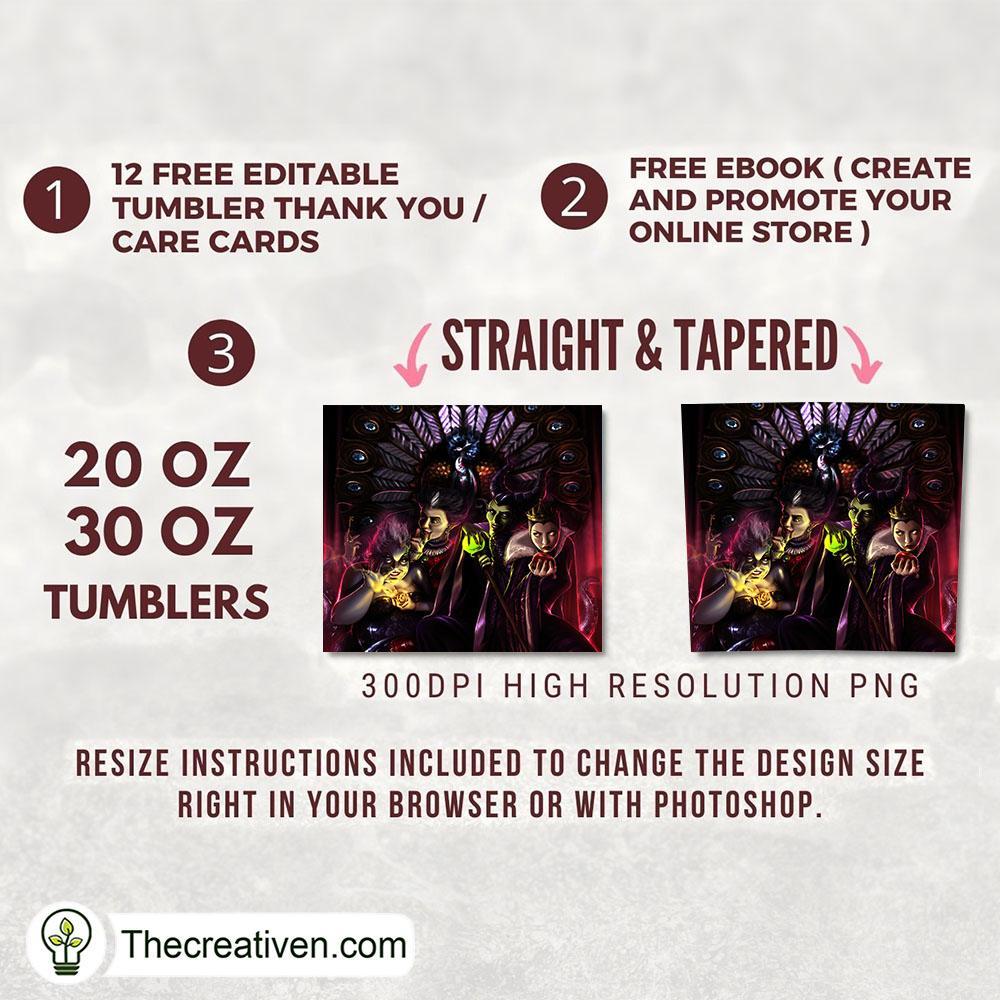 Bad Witches Squad Full Tumbler Wrap Tumbler Wrap – Digital Download 2 Bad Witches Squad Full Tumbler Wrap Tumbler Wrap – Digital Download - Image 2