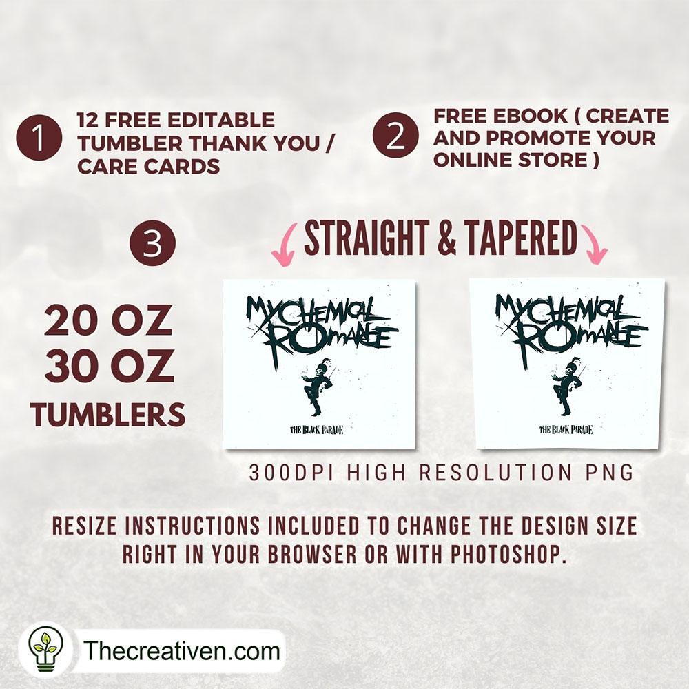 My Chemical Romance Full Tumbler Wrap Tumbler Wrap – Digital Download 2 My Chemical Romance Full Tumbler Wrap Tumbler Wrap – Digital Download - Image 2