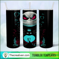 Jack Skelington Love Full Tumbler Wrap Tumbler Wrap – Digital Download