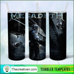 Megadeth Full Tumbler Wrap Tumbler Wrap – Digital Download