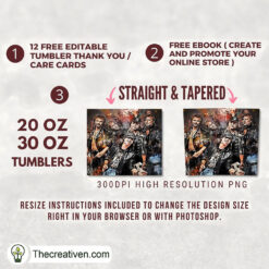Alternative view of Scorpions Hard Rock Band Full  Tumbler Wrap Download
