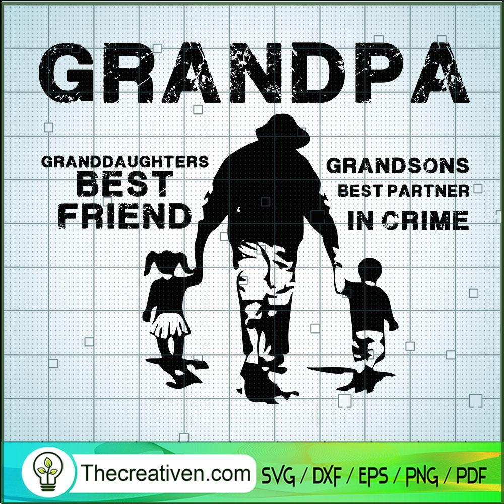 Grandpa Best Friend SVG Cut File for Cricut & Silhouette 1 Grandpa Best Friend SVG Cut File for Cricut & Silhouette