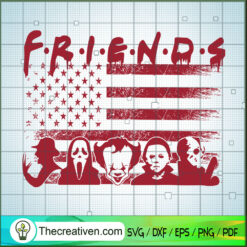 America Horror Characters SVG, Horror Movie SVG, Halloween US SVG