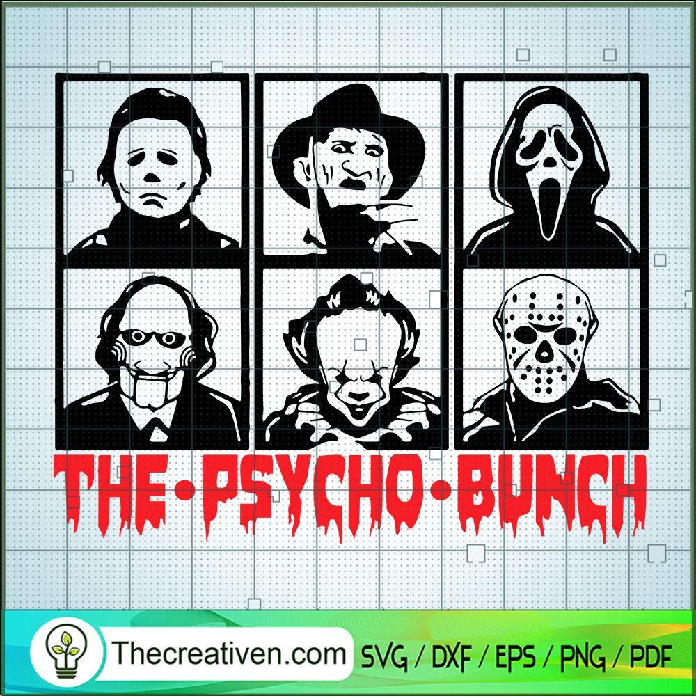 The Psycho Bunch SVG, Horror Characters SVG, Halloween Horror SVG 1 The Psycho Bunch SVG, Horror Characters SVG, Halloween Horror SVG