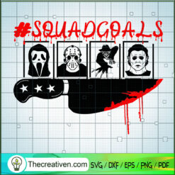 Squadgoals Horror Characters SVG Cut File for Cricut & Silhouette