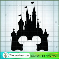 Mickey Head Disney Castle SVG, Walt Disney SVG, Disney Mickey SVG