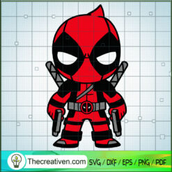 Cute Deadpool SVG, Deadpool Take Gun SVG, Marvel SVG