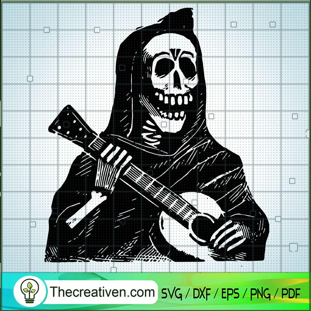 Horror Ghost Play Guitar SVG, Horror SVG, Halloween SVG 1 646 copy